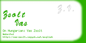 zsolt vas business card